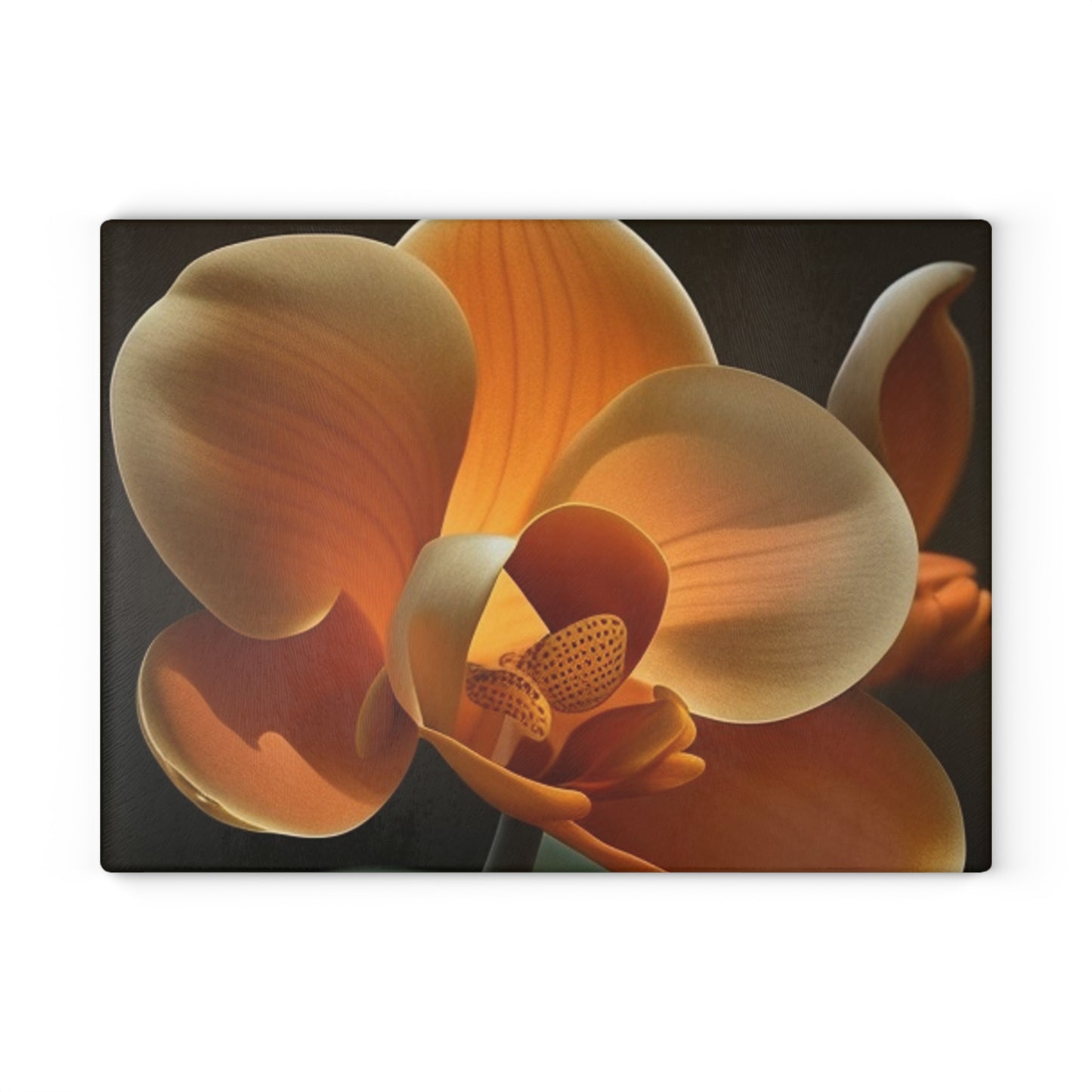 Glass Cutting Board Orange Orchid 4