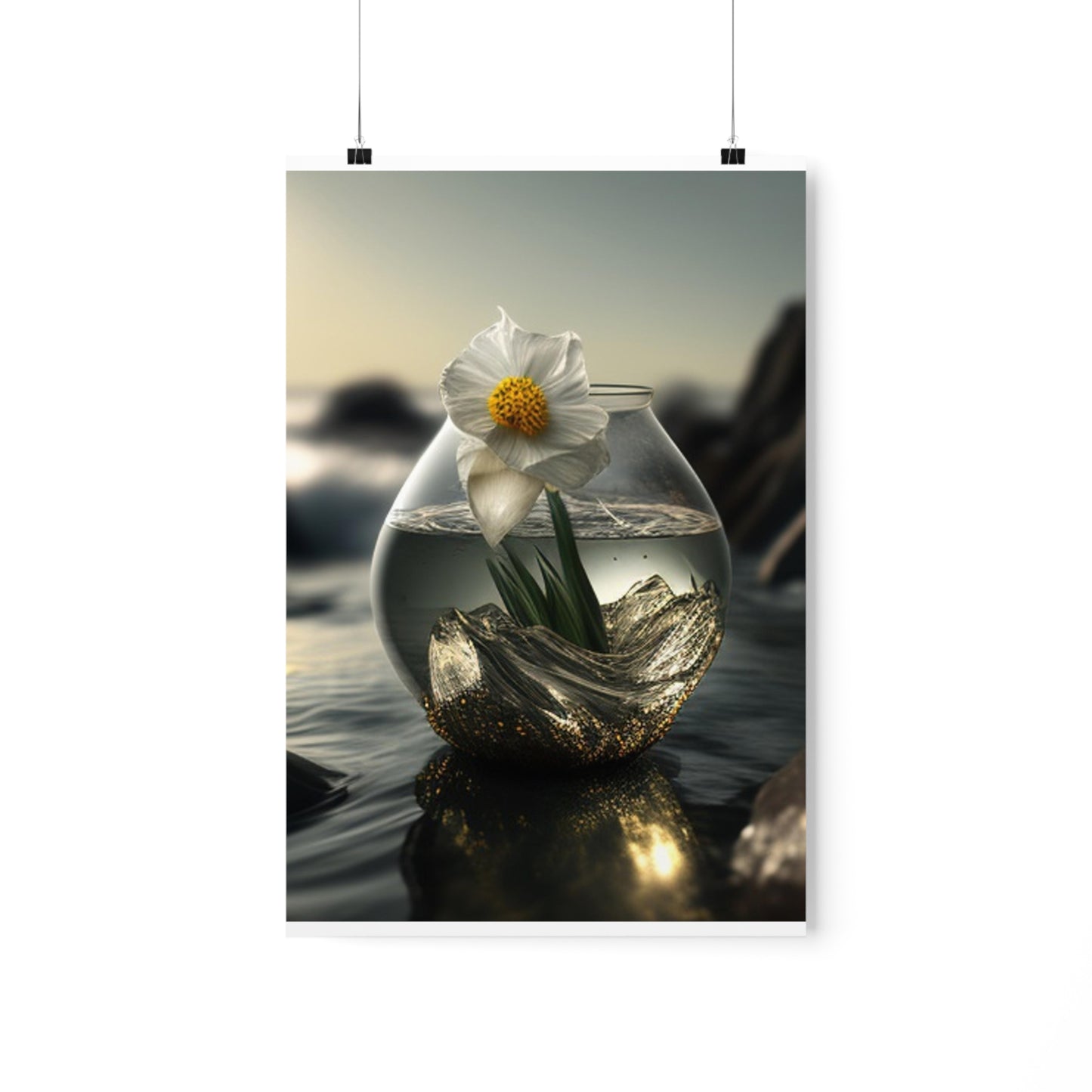 Premium Matte Vertical Posters Daffodil 1