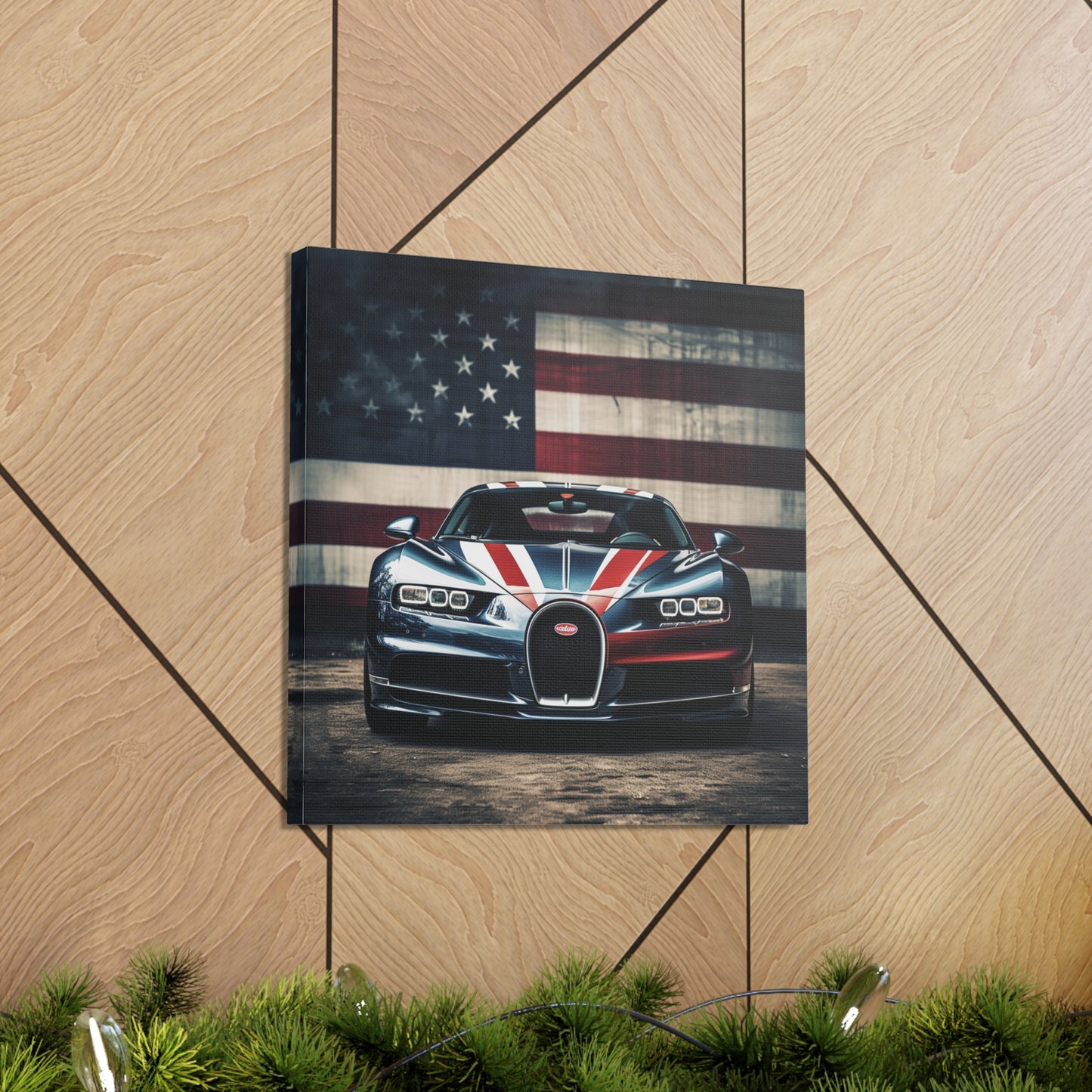 Canvas Gallery Wraps Bugatti Flag 2