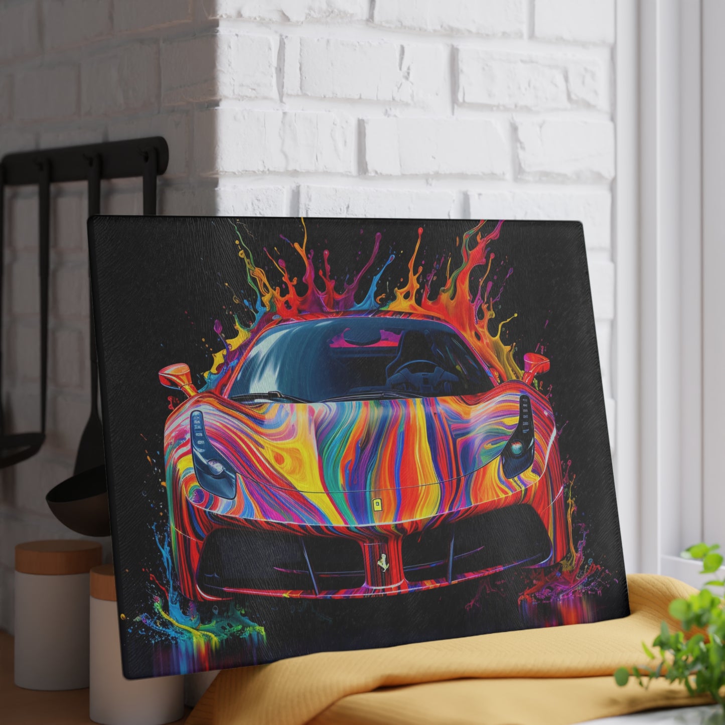 Glass Cutting Board Ferrari Fusion Water 4