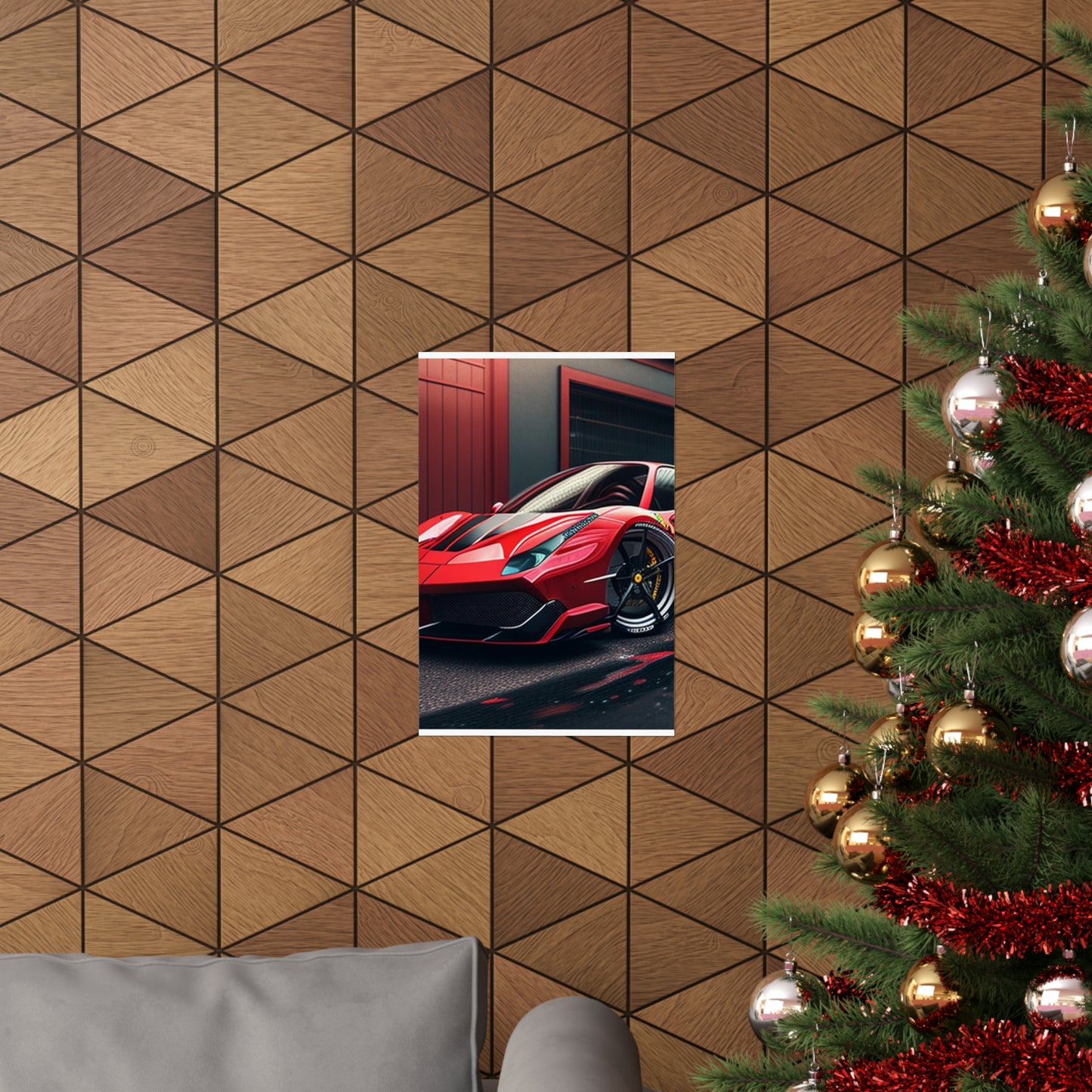 Premium Matte Vertical Posters Ferrari Hyper 1