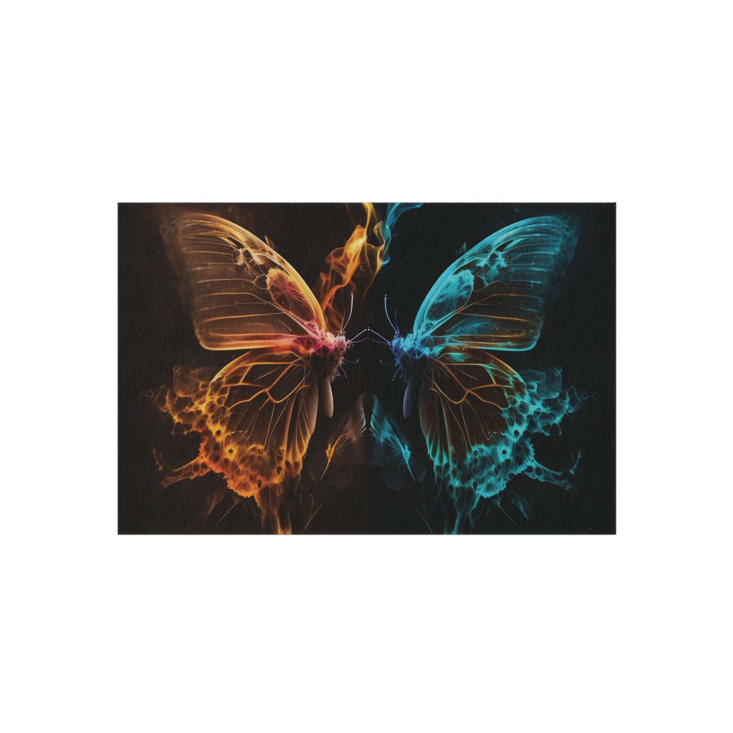 Outdoor Rug  Kiss Neon Butterfly 10