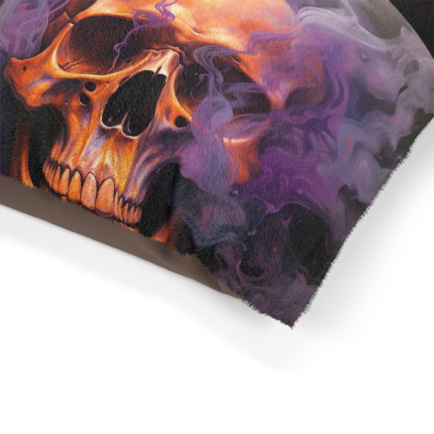 Pet Bed Skull Flames 5