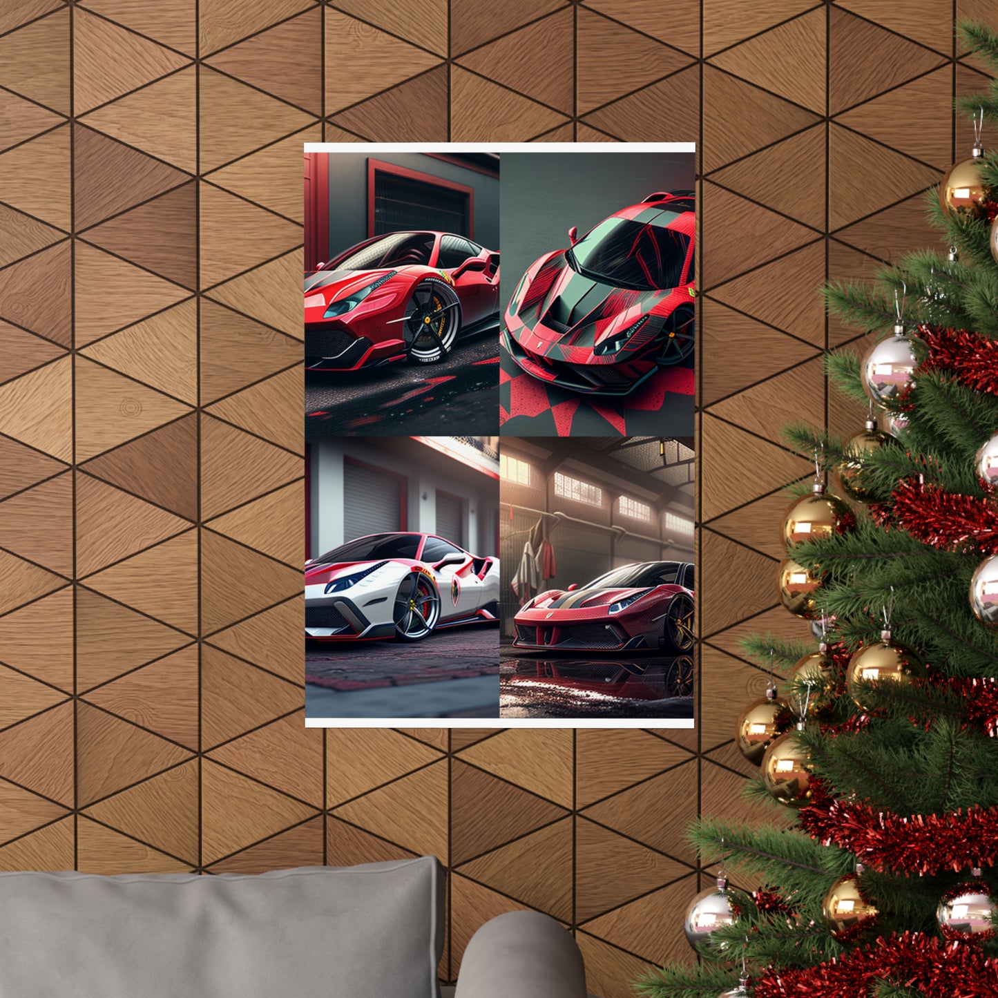 Premium Matte Vertical Posters Ferrari Hyper 5