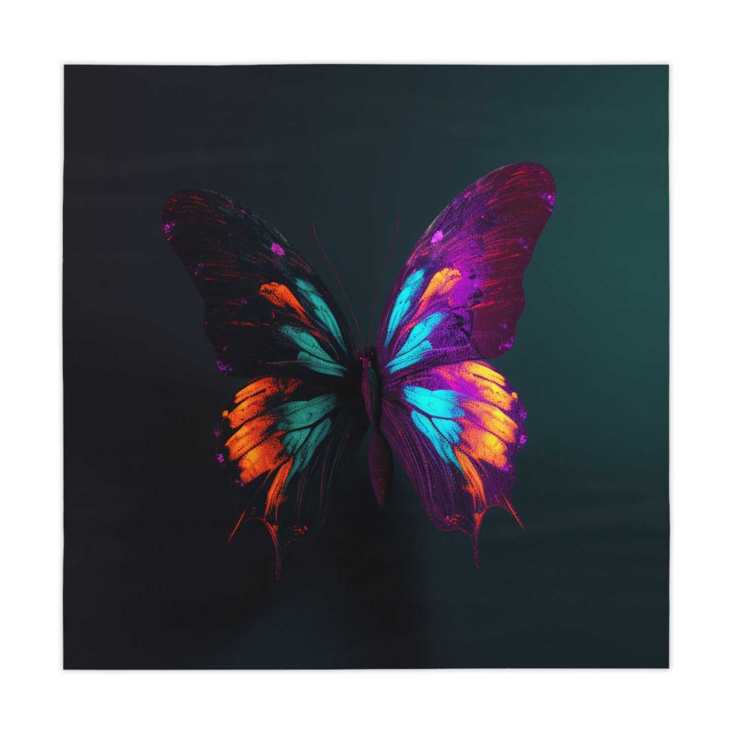 Tablecloth Hyper Colorful Butterfly Purple 2