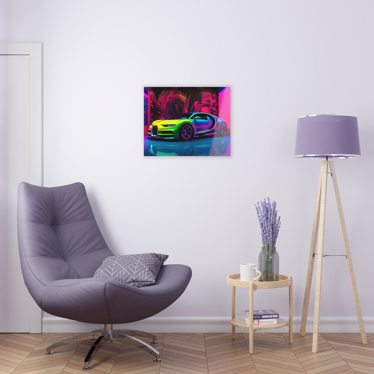 Acrylic Prints Florescent Bugatti Flair 1