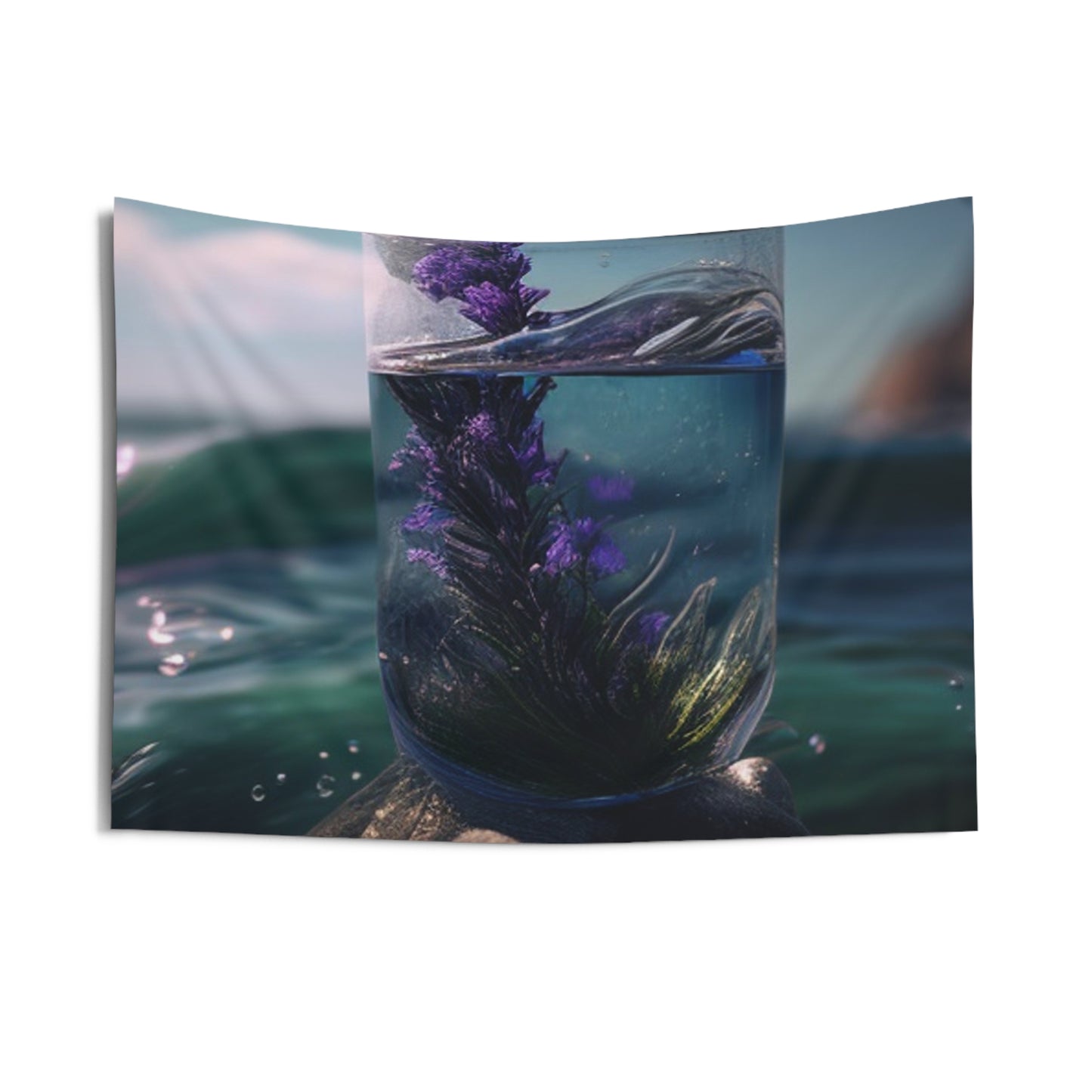 Indoor Wall Tapestries Lavender in a vase 2