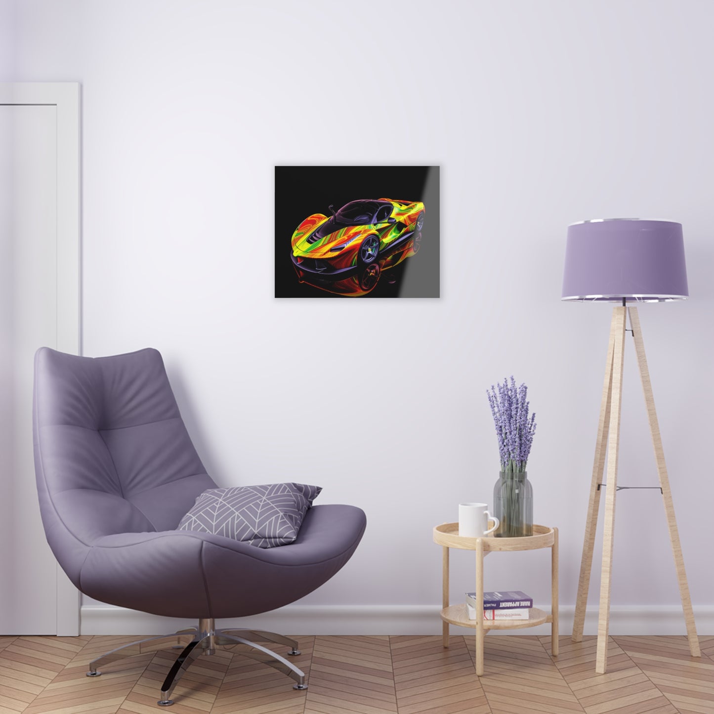 Acrylic Prints Ferrari Neon 4