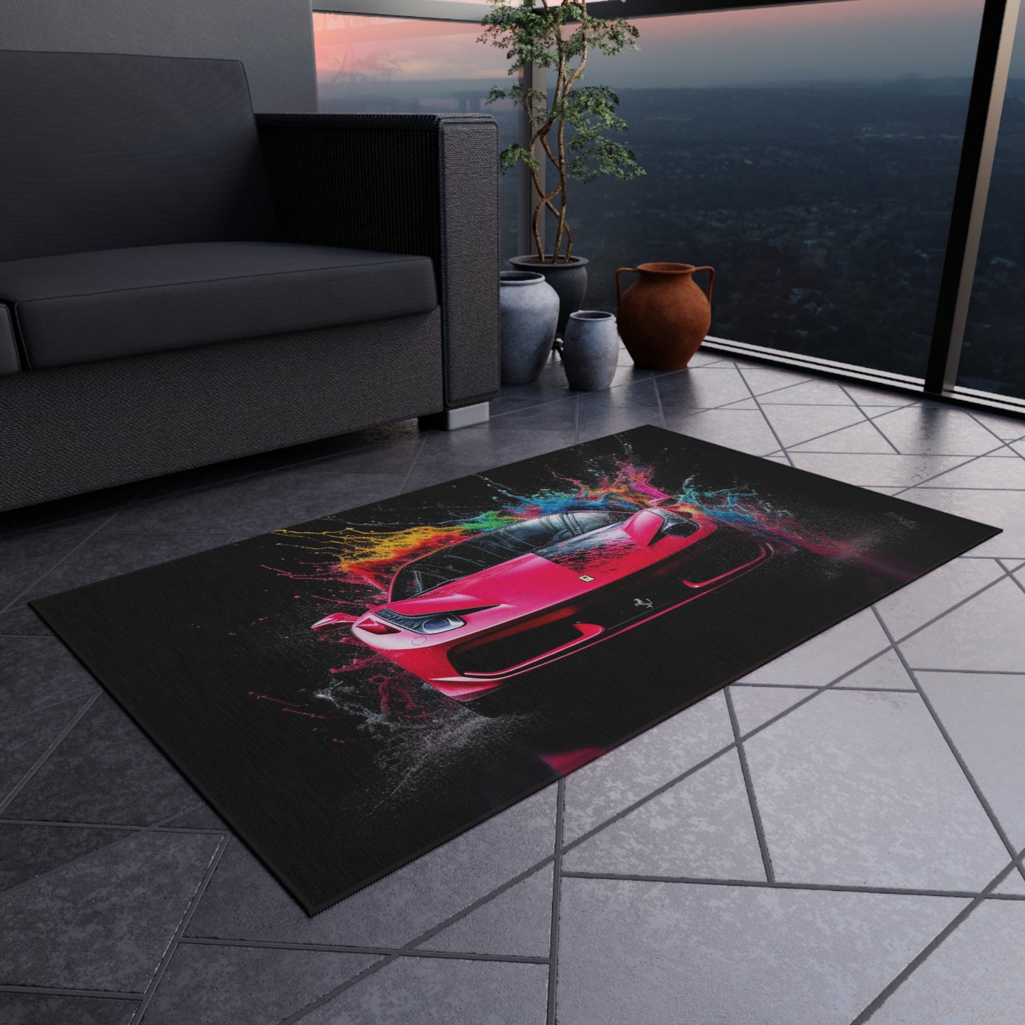 Outdoor Rug  Ferrari Water Splash 2