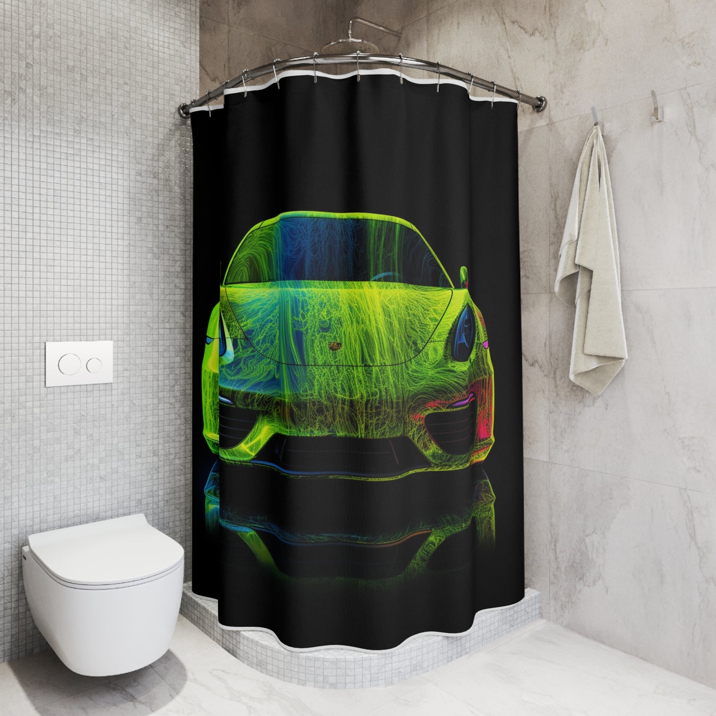 Polyester Shower Curtain Porsche Flair 3
