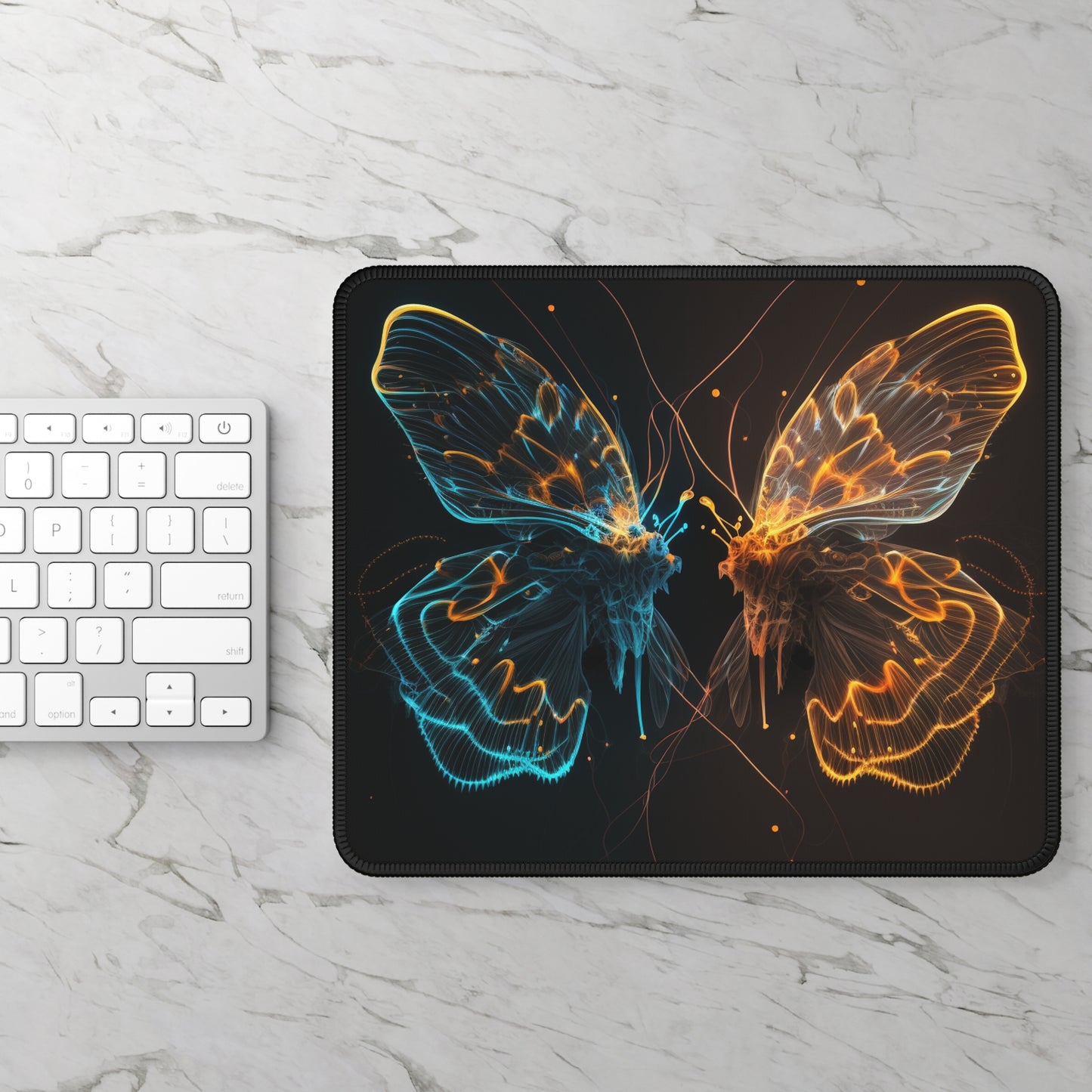 Gaming Mouse Pad  Neon Glo Butterfly 1