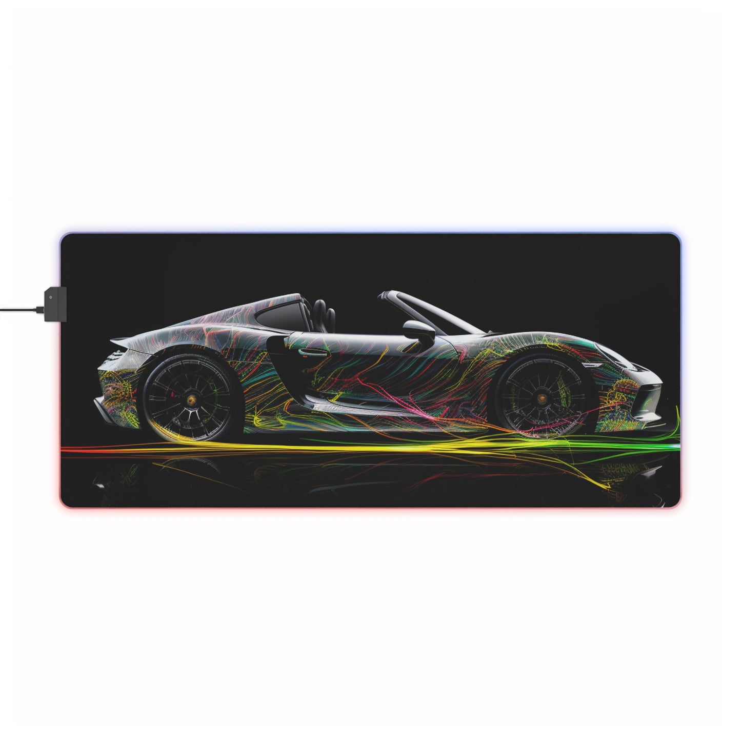 LED Gaming Mouse Pad Porsche Line 1