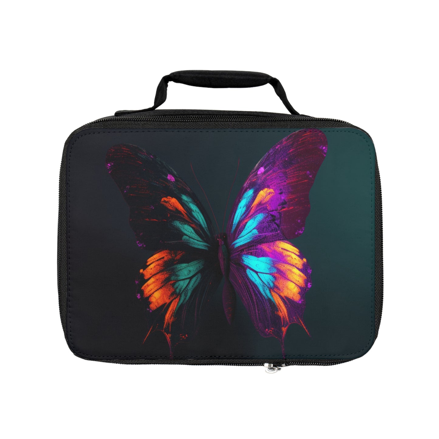 Lunch Bag Hyper Colorful Butterfly Purple 2