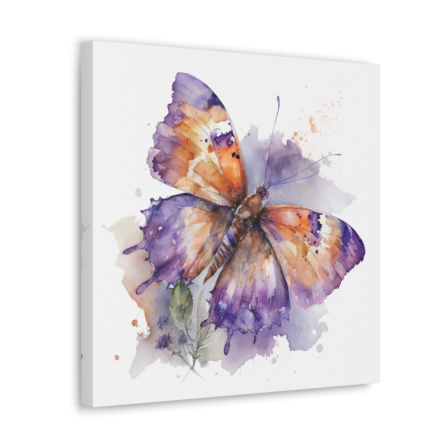 Canvas Gallery Wraps MerlinRose Watercolor Butterfly 1