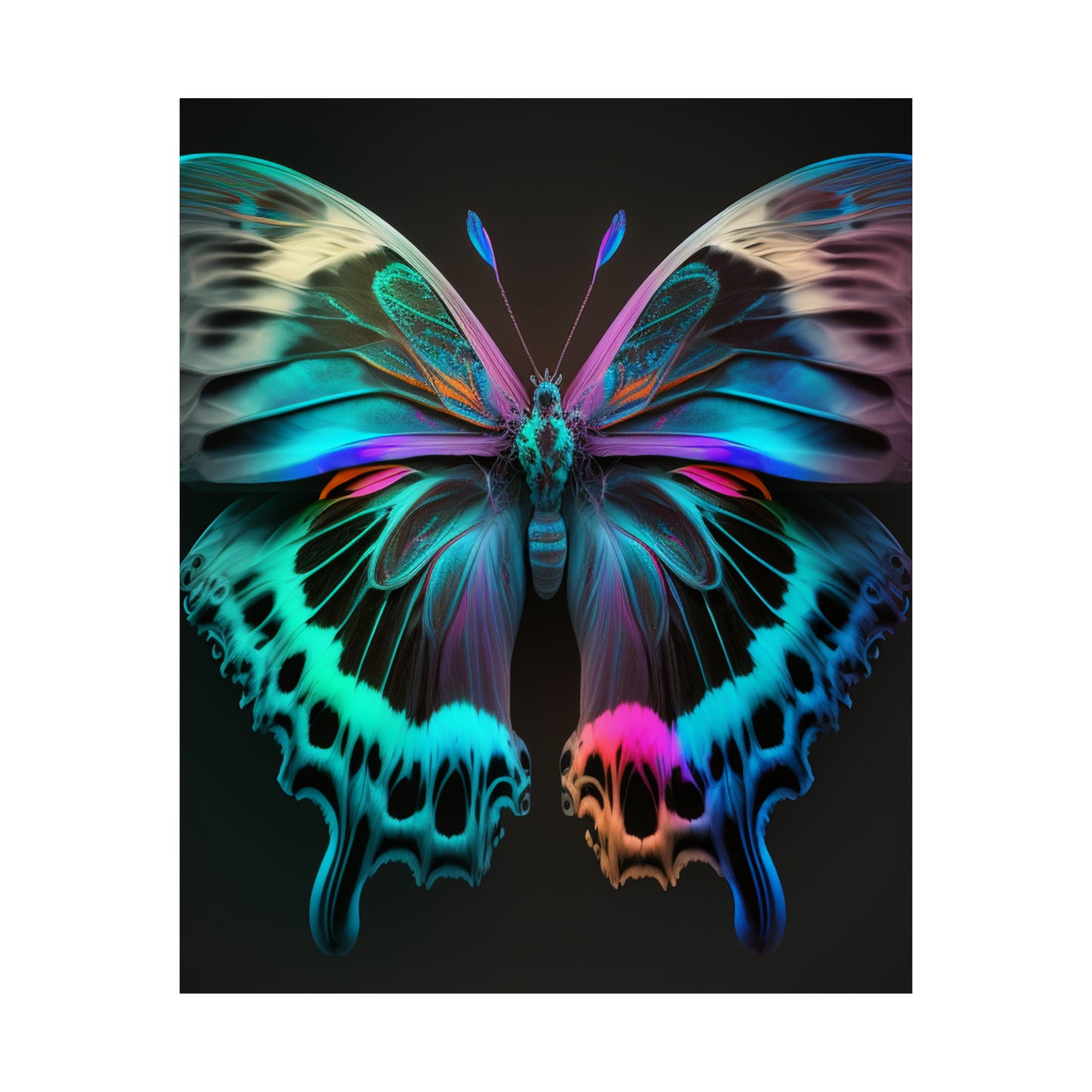 Premium Matte Vertical Posters Raw Florescent Glow 2