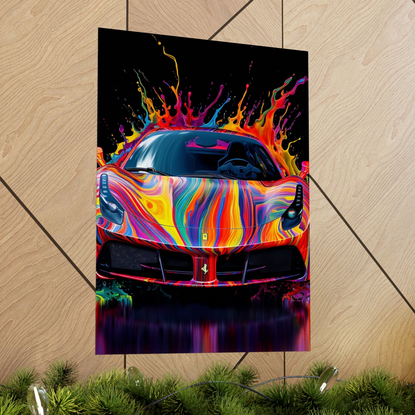 Premium Matte Vertical Posters Ferrari Fusion Water 4