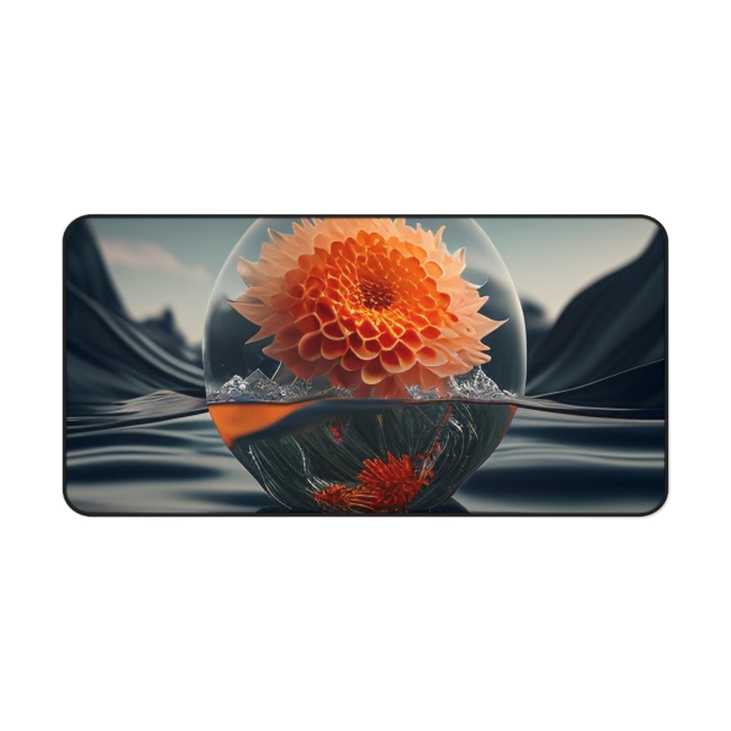 Desk Mat Dahlia Orange 3