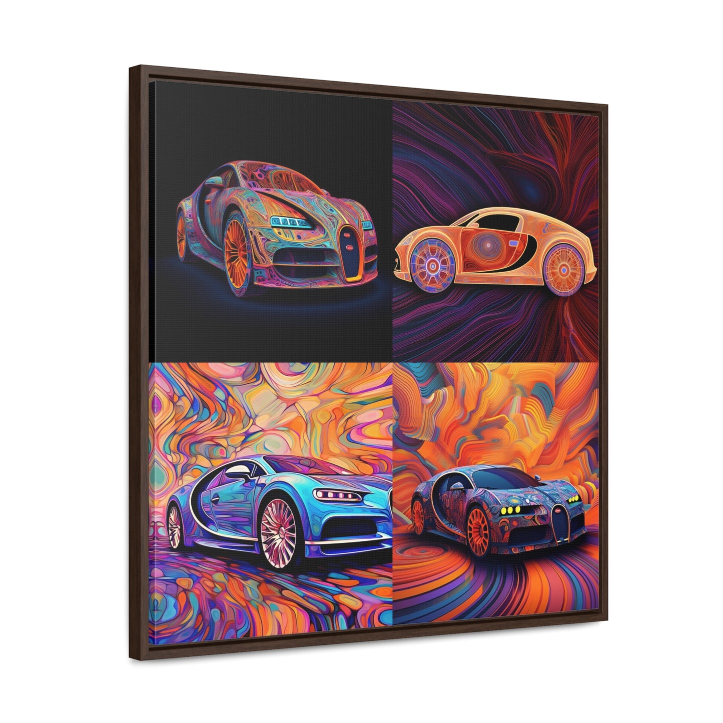 Gallery Canvas Wraps, Square Frame Bugatti Abstract Concept 5