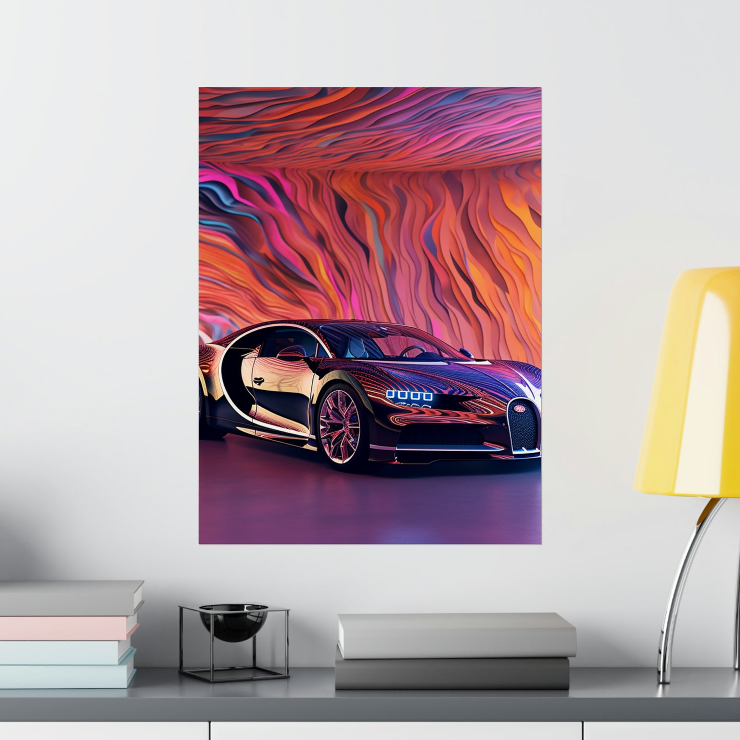 Premium Matte Vertical Posters Bugatti Abstract Flair 4