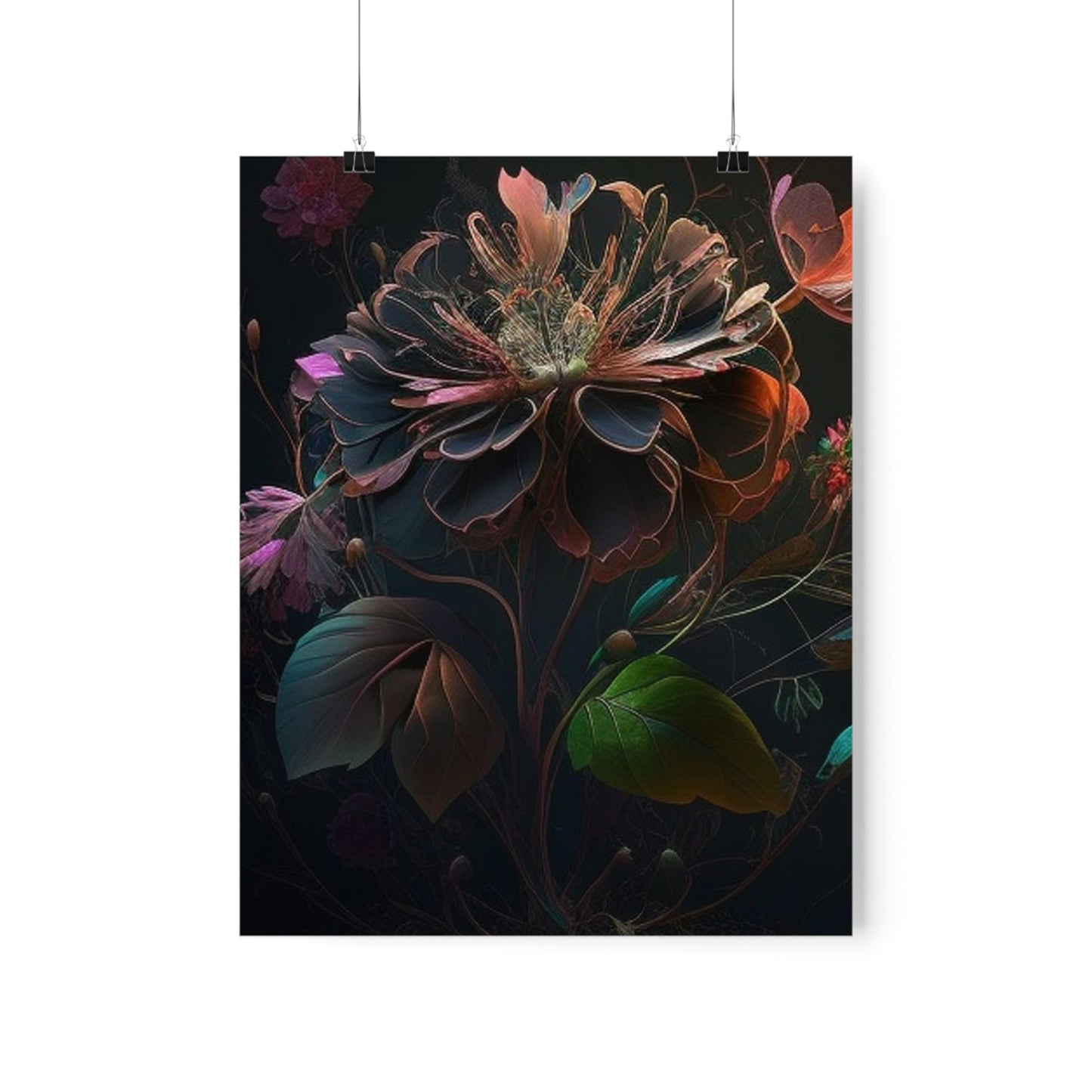 Premium Matte Vertical Posters Flower Arangment 2