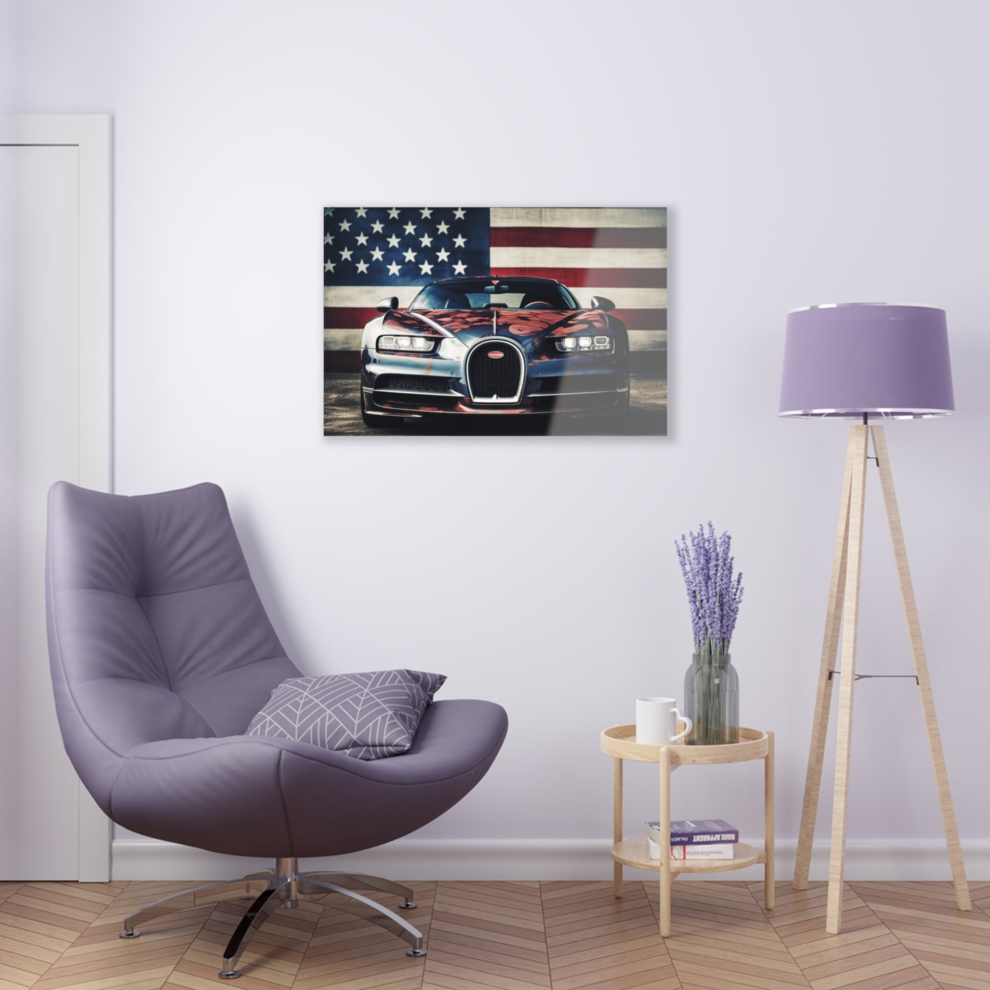 Acrylic Prints Bugatti Flag 3