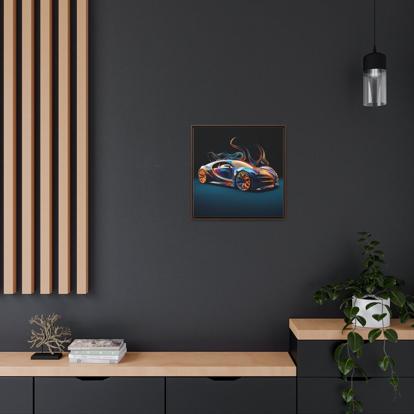 Gallery Canvas Wraps, Square Frame Bugatti Abstract Flair 2