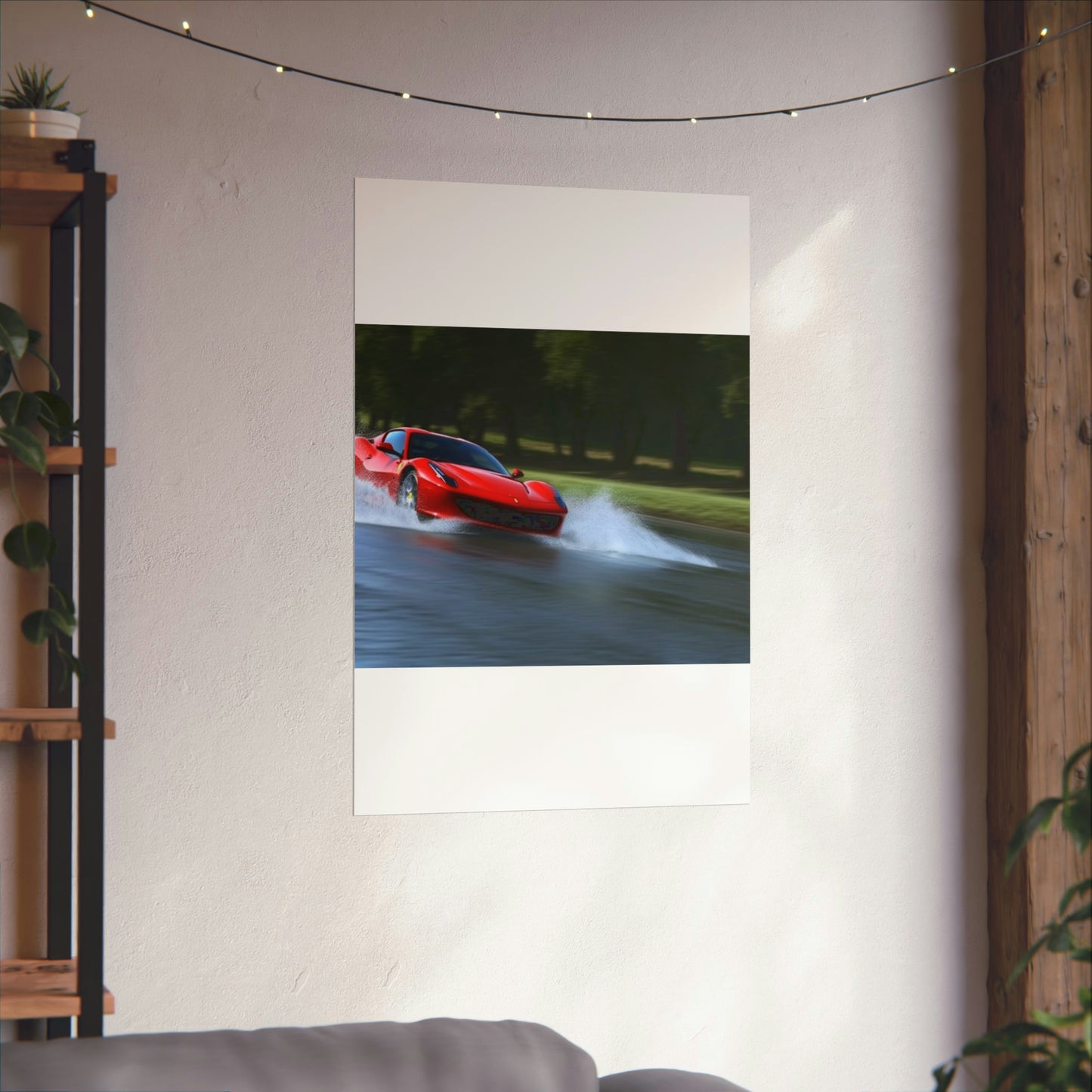 Premium Matte Vertical Posters Water Ferrari Splash 3