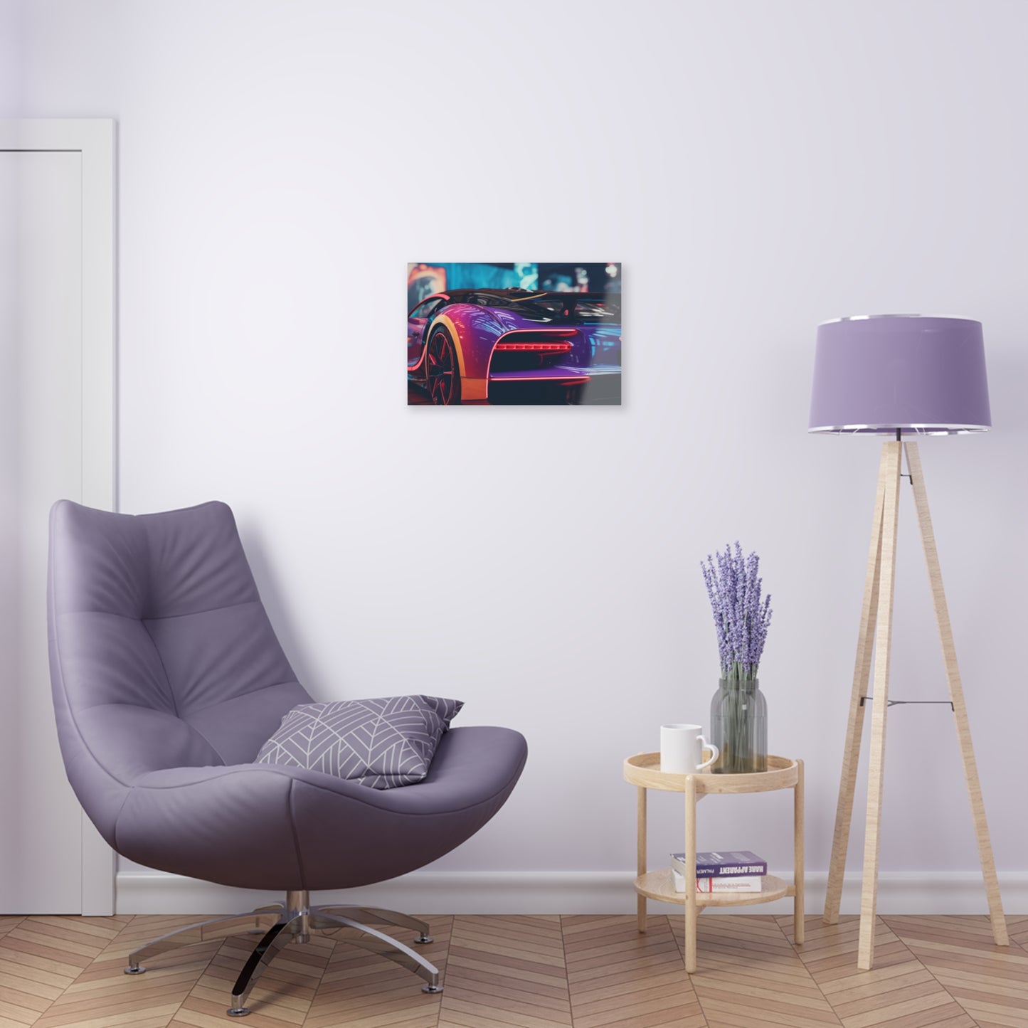 Acrylic Prints Hyper Bugatti Neon Chiron 3