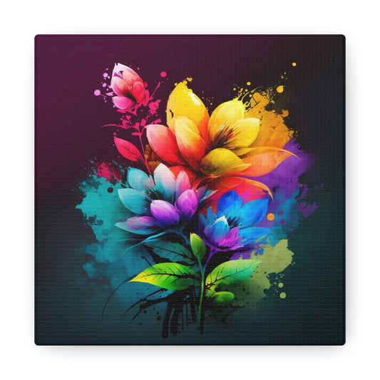Canvas Gallery Wraps Bright Spring Flowers 3
