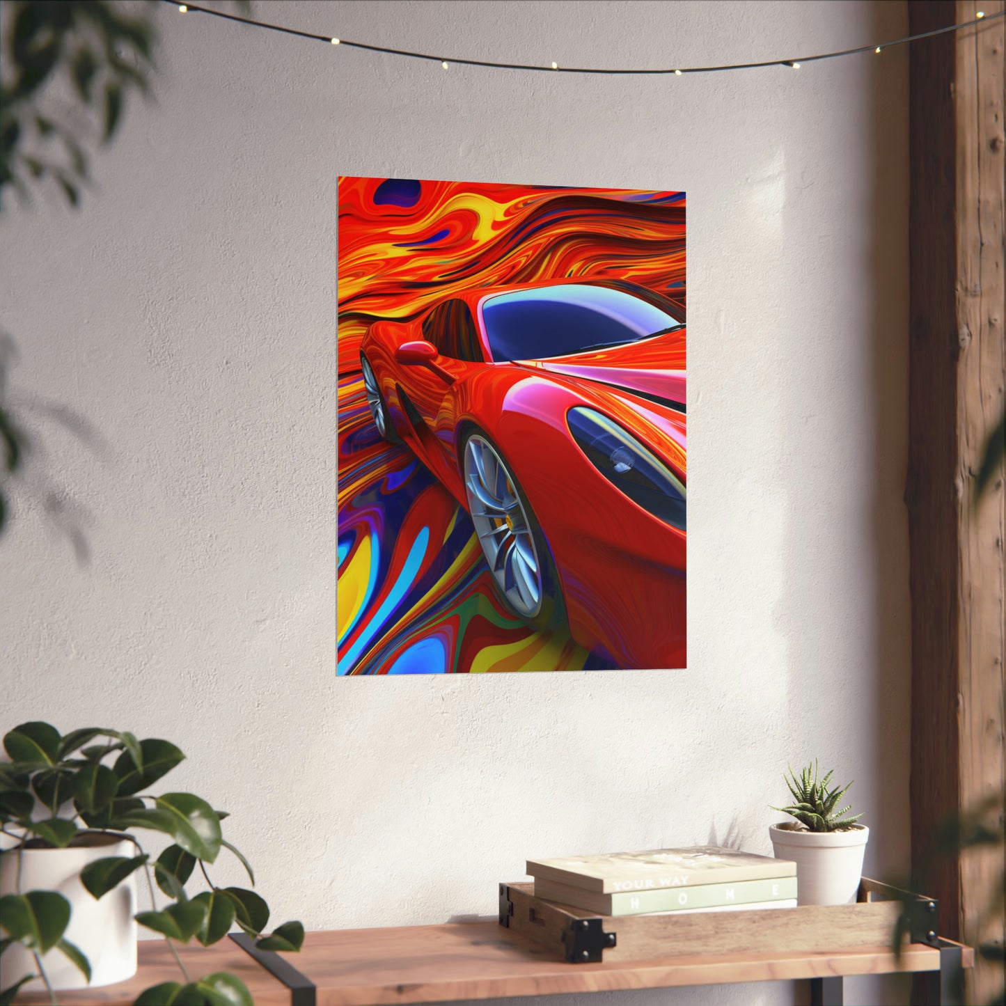 Premium Matte Vertical Posters Ferrari Water Fusion 4