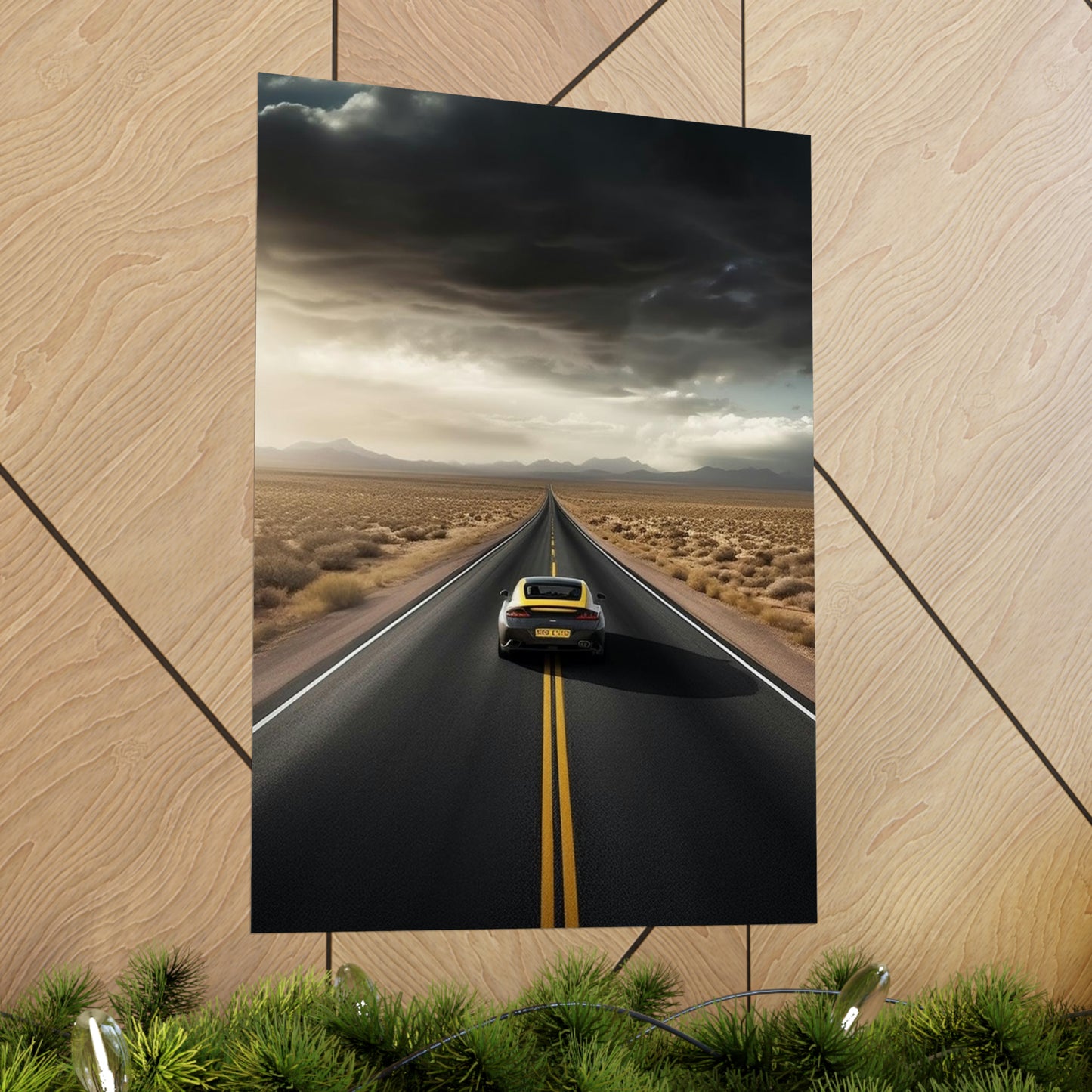 Premium Matte Vertical Posters Ferrari Road 2