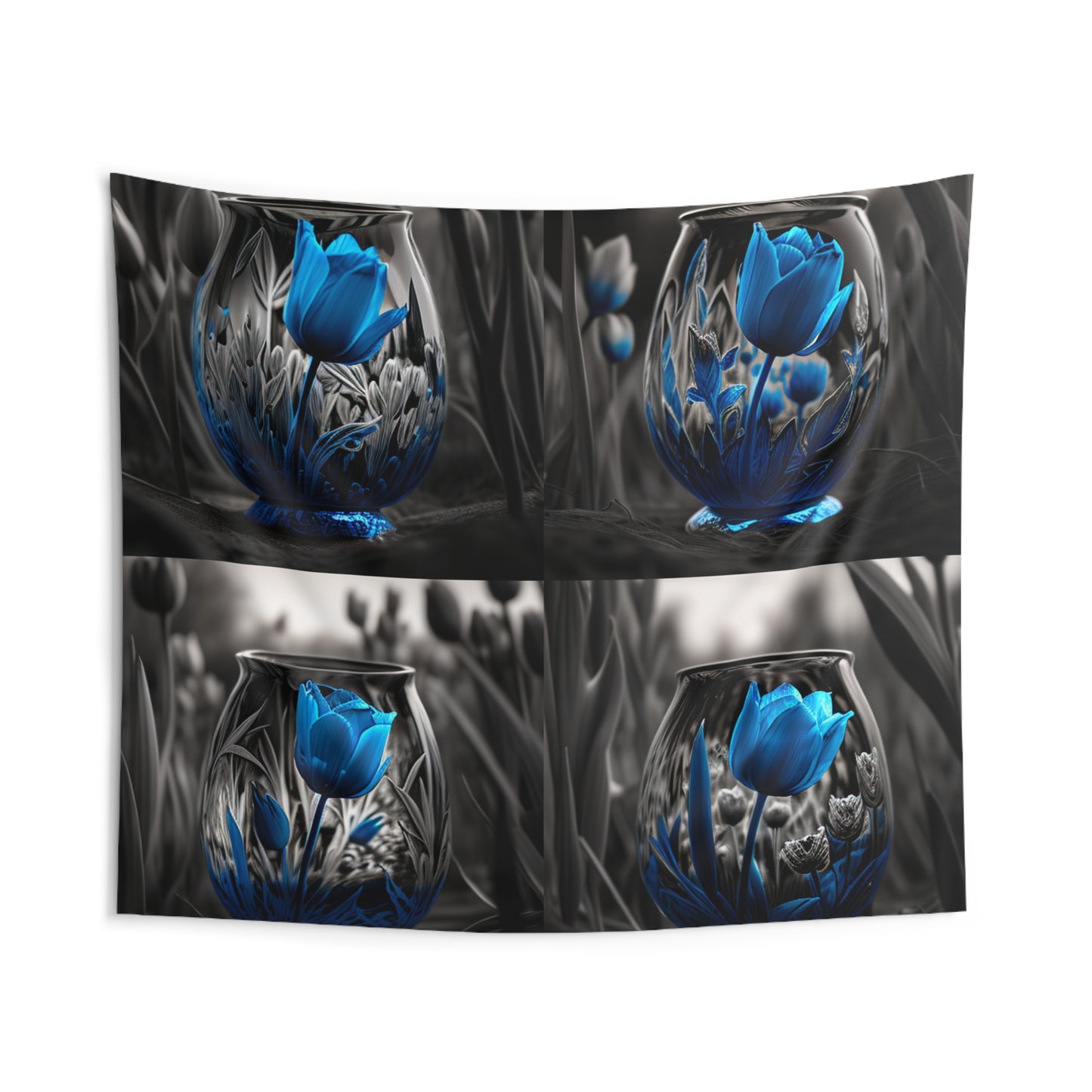 Indoor Wall Tapestries Tulip Blue 5