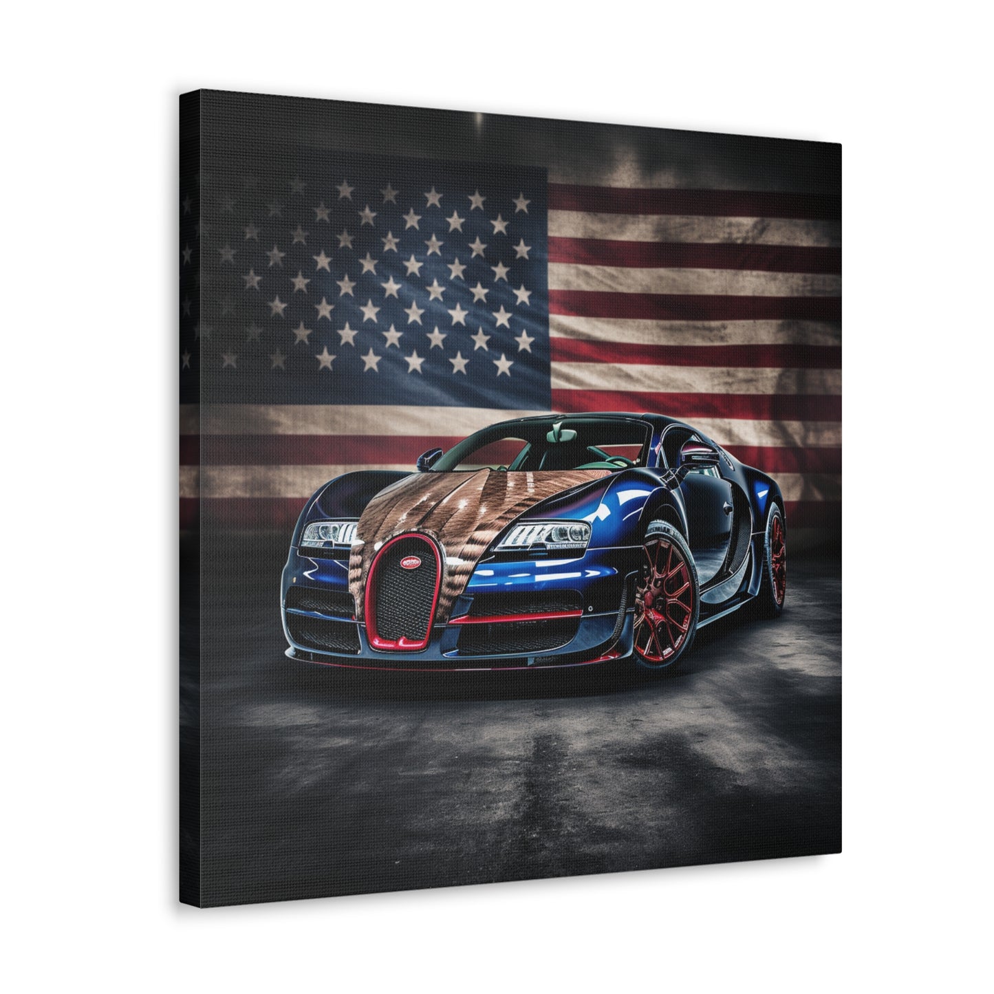 Canvas Gallery Wraps Bugatti American Flag 4