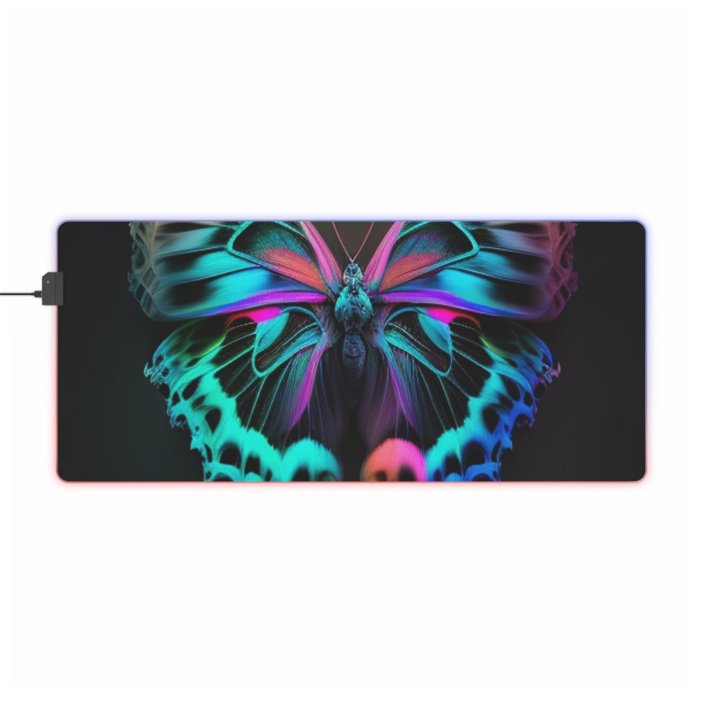 LED Gaming Mouse Pad Neon Butterfly Fusion 2