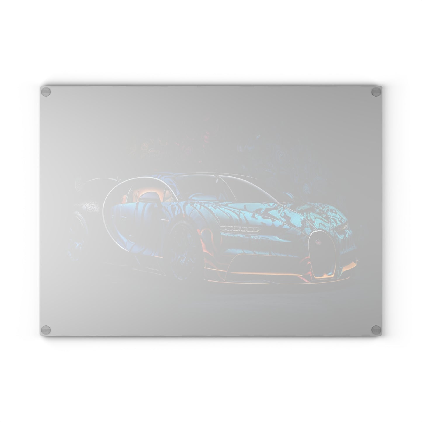 Glass Cutting Board Bugatti Blue 3