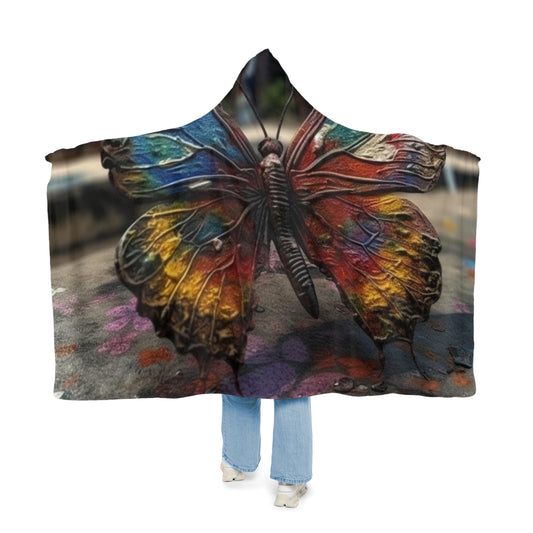 Snuggle Hooded Blanket Liquid Street Butterfly 3