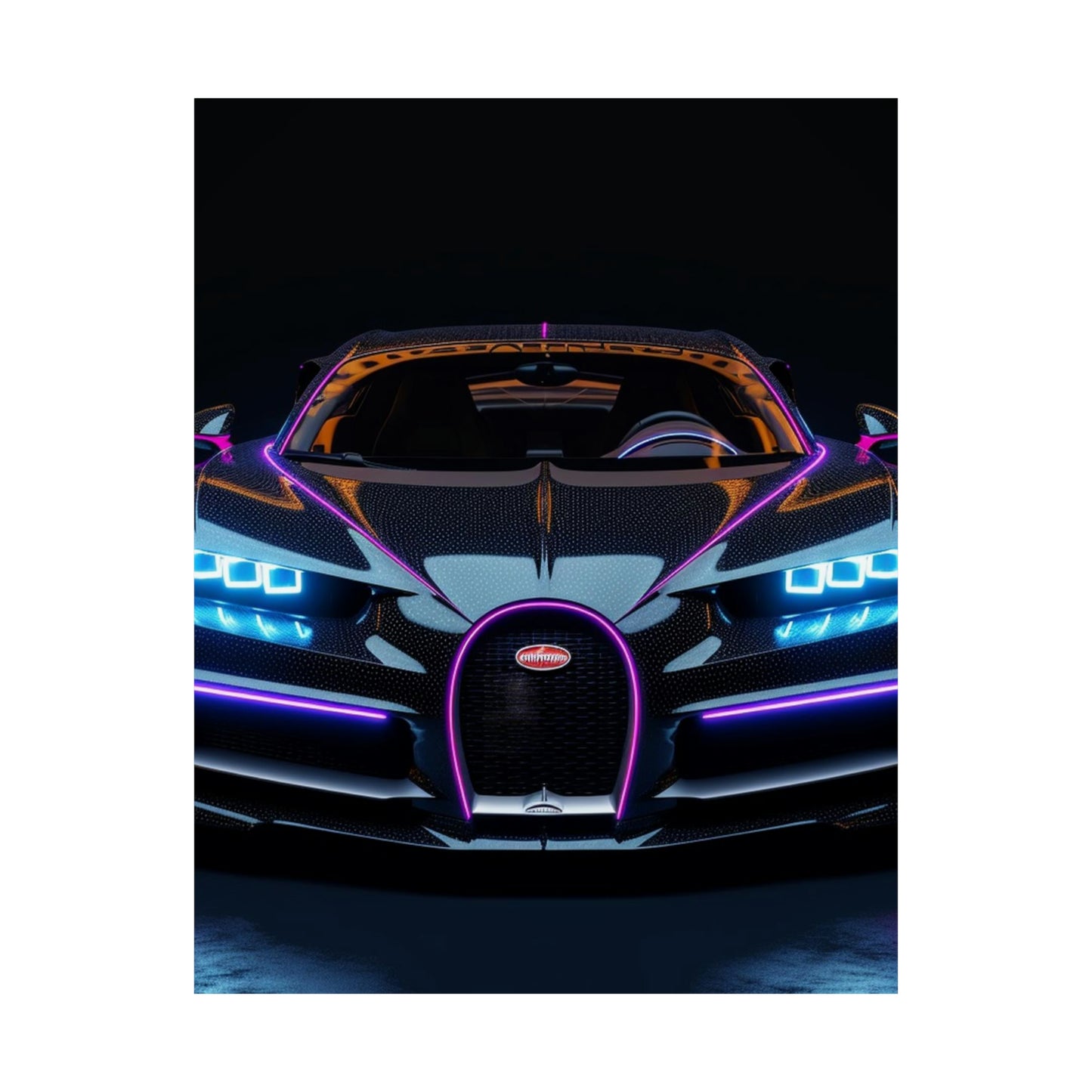 Premium Matte Vertical Posters Hyper Bugatti Chiron 2