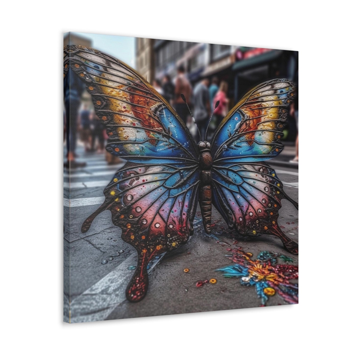 Canvas Gallery Wraps Liquid Street Butterfly 4