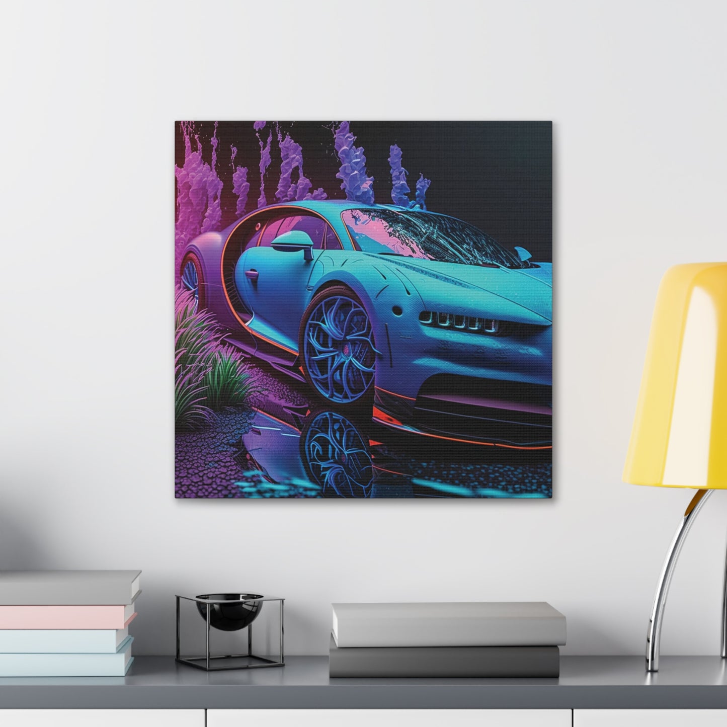 Canvas Gallery Wraps Bugatti Neon Chiron 2