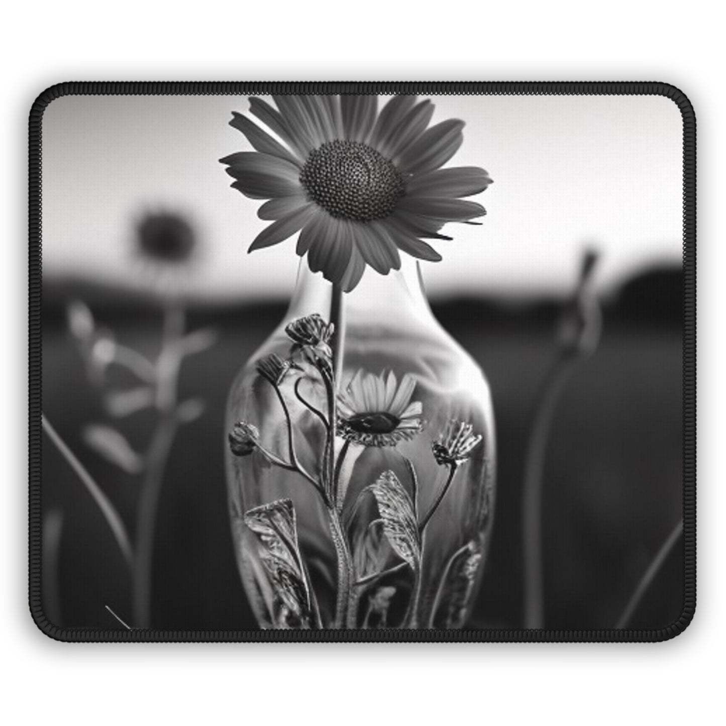 Gaming Mouse Pad  Yellw Sunflower in a vase 2