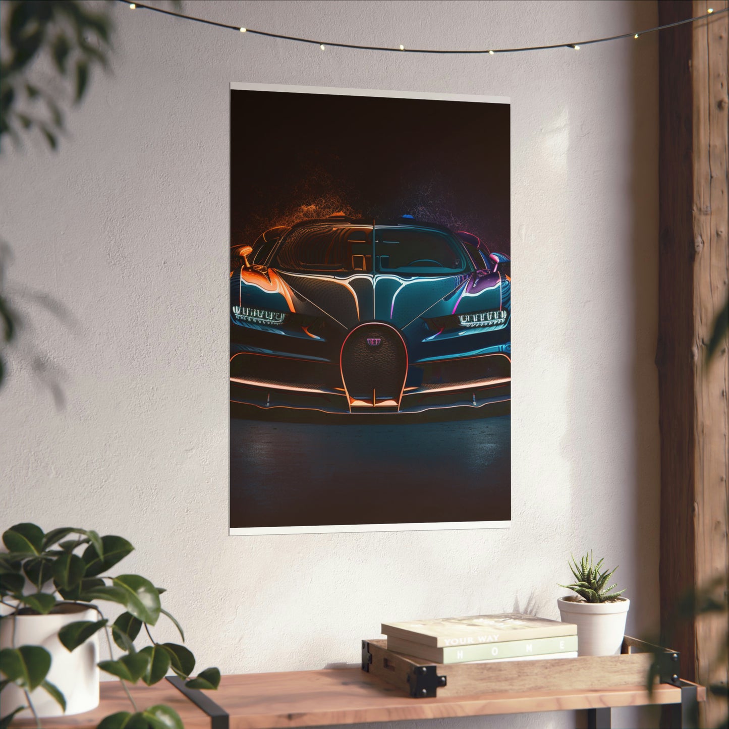 Premium Matte Vertical Posters Bugatti Chiron Super 3