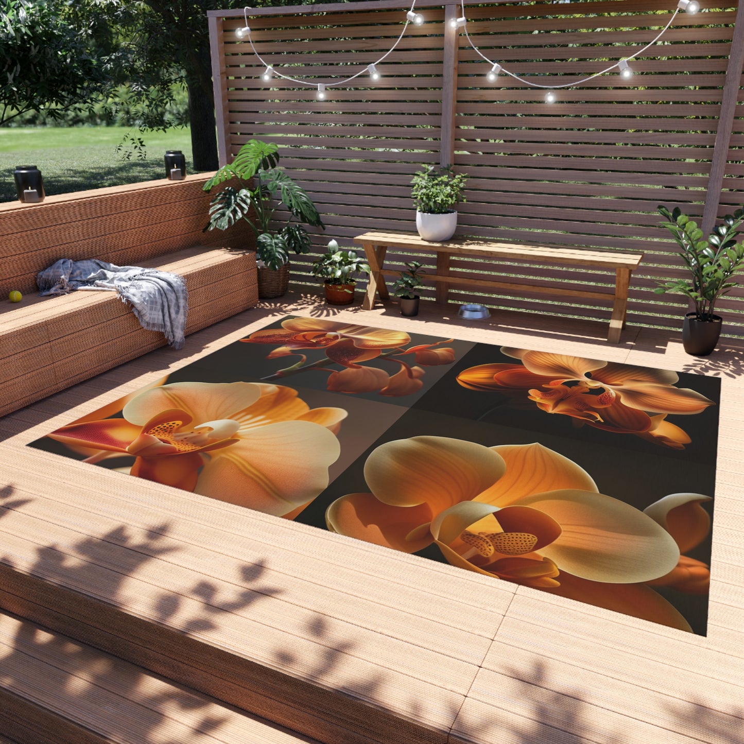 Outdoor Rug  Orange Orchid 5