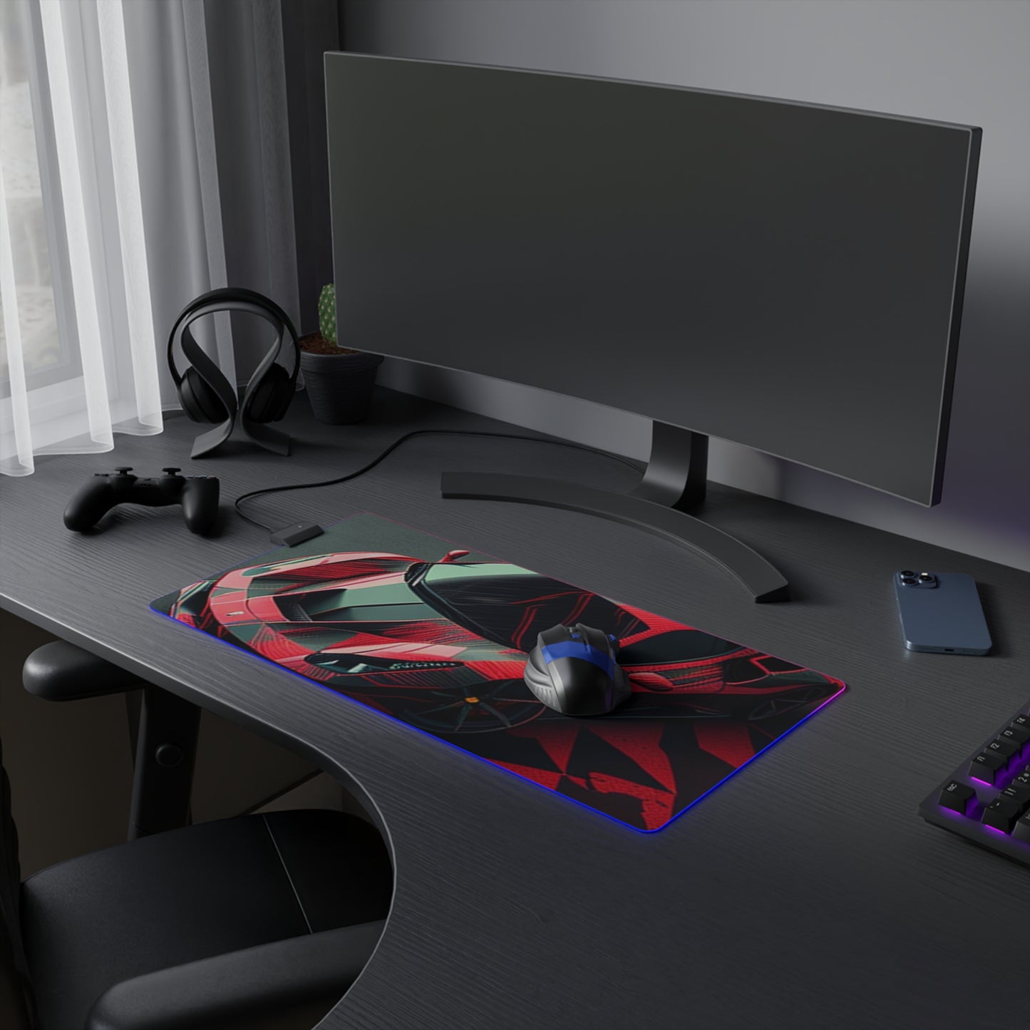 LED Gaming Mouse Pad Ferrari Hyper 2