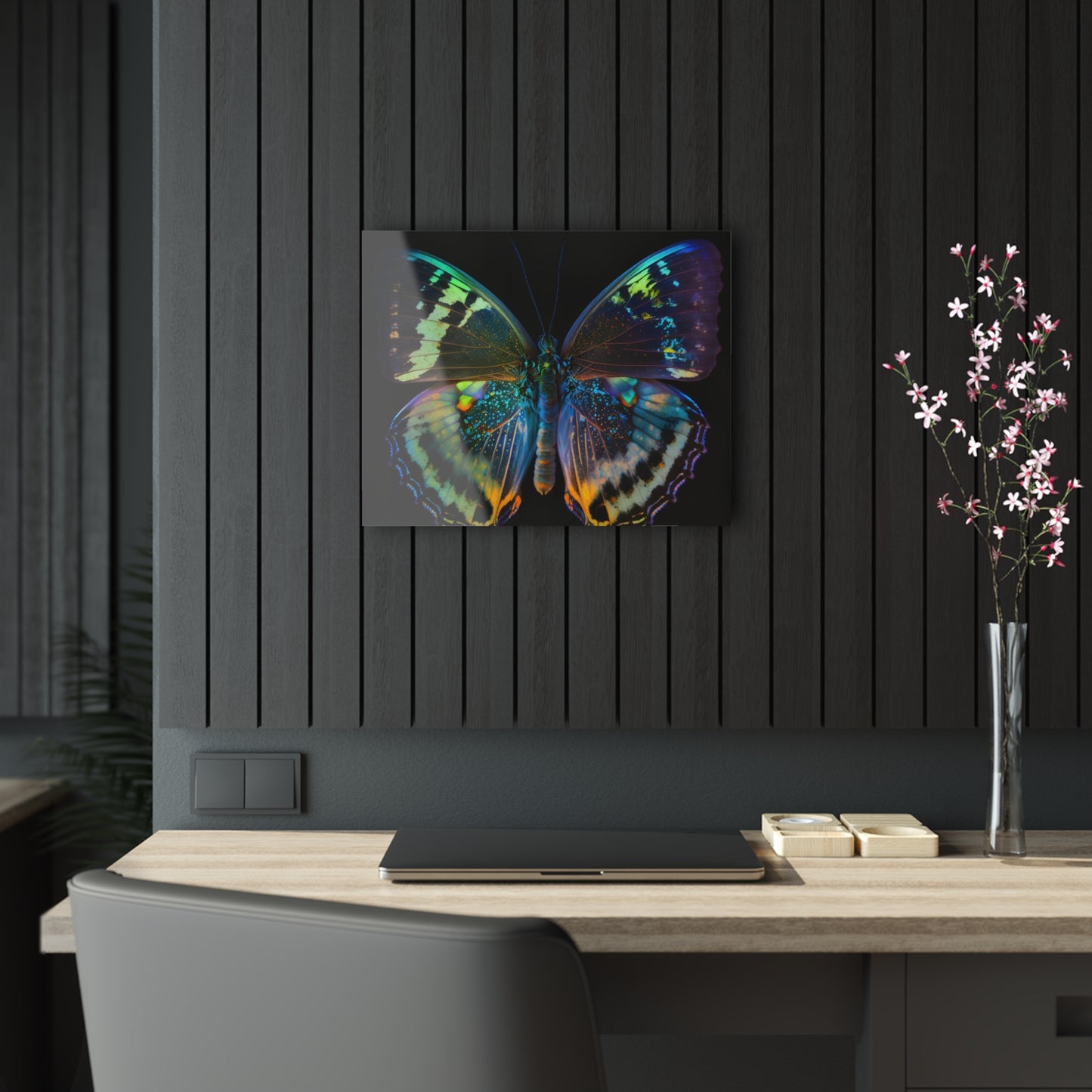 Acrylic Prints Neon Butterfly Flair 4