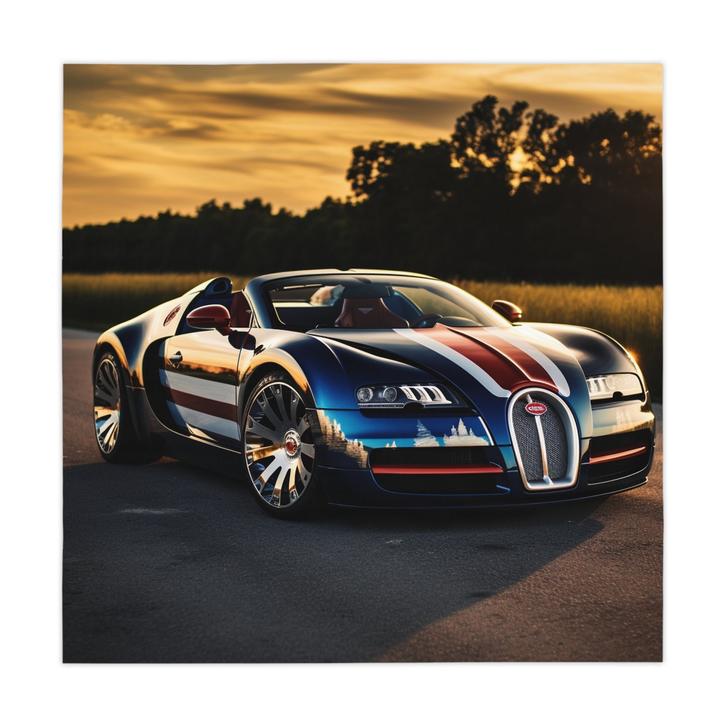 Tablecloth Bugatti Flag American 3