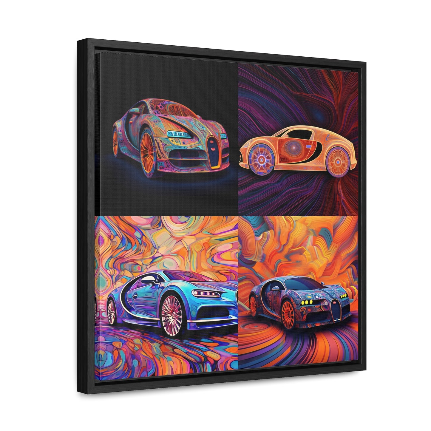 Gallery Canvas Wraps, Square Frame Bugatti Abstract Concept 5