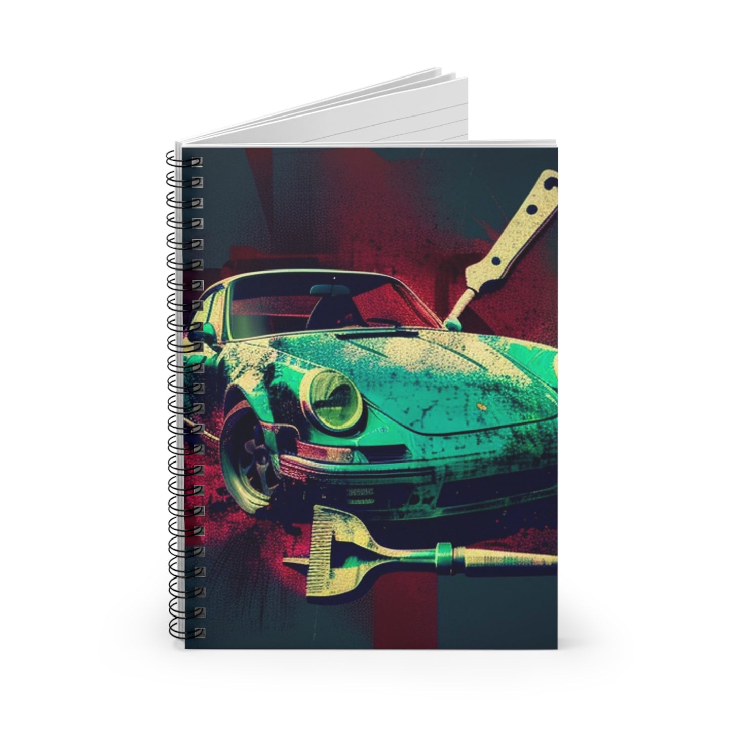 Spiral Notebook - Ruled Line Porsche Abstract 4