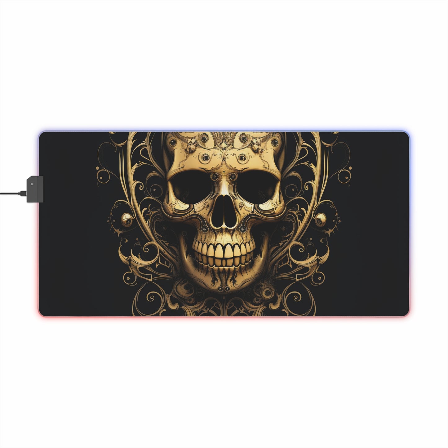 LED Gaming Mouse Pad Skull Treble Clef 3