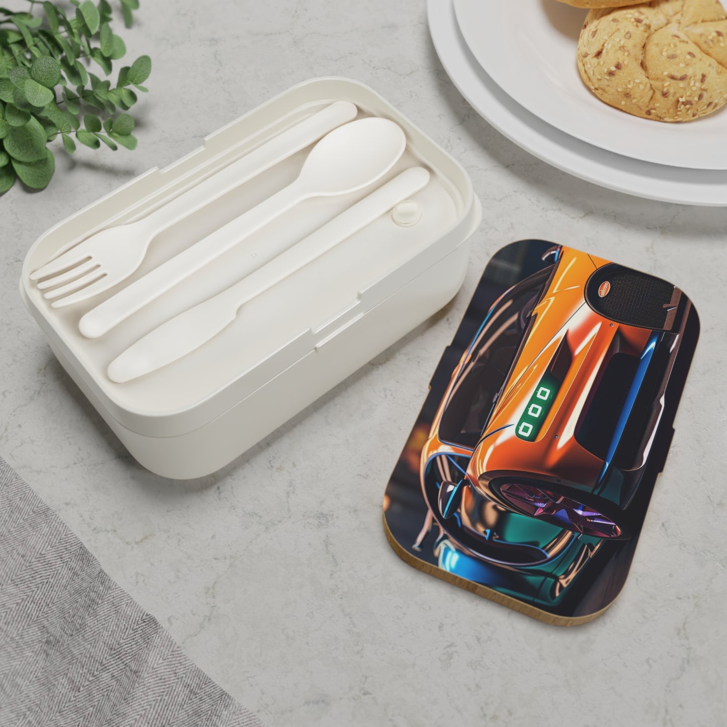 Bento Lunch Box Hyper Bugatti Neon Chiron 1