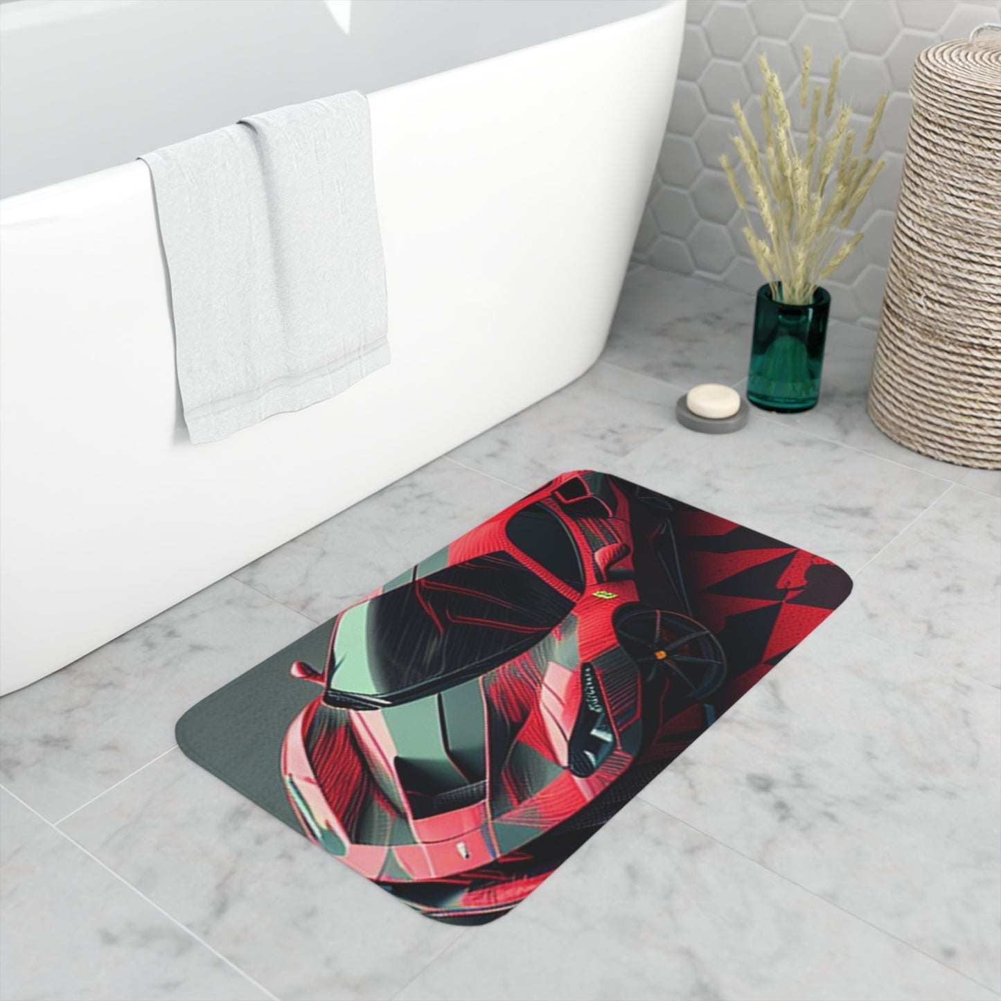 Memory Foam Bath Mat Ferrari Hyper 2